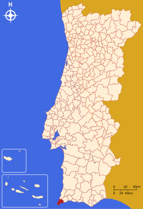 Localização de Vila do Bispo