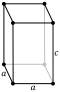 Tàntal té una estructura cristal·lina tetragonal