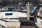 Crowds watching the military parade in Tallinn (24 February 2011)