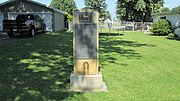 Bentonville Anti-Horse Thief monument.