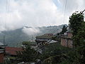 A view of Darjeeling from the road to Rock Garden