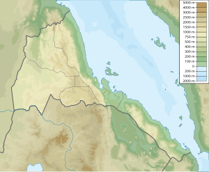 Cherta de localisazion: Eritrea