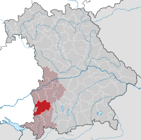 Landkreis Unterallgäus läge i Bayern