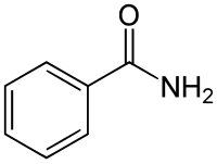 Structuurformule van benzamide