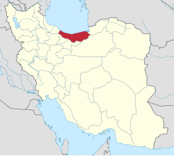 Location of Mazandaran province in Iran