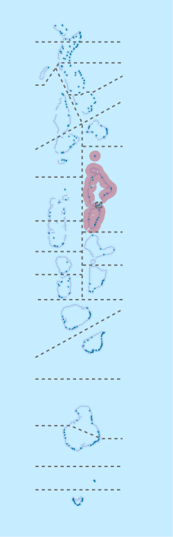 Location of Kaafu in Maldives