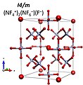 ([NF4]+)2[NF6]−F− I4/m structure