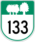 Route 133 marker