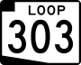 State Route 303 marker