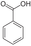 Structuurformule van benzoëzuur