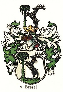 Stammwappen des aus dem Fürstbistum Minden stammenden Adelsgeschlechts Bessel