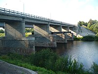 Вид на старый мост со стороны д.Черёхи с восточной стороны