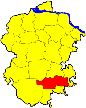 Патăрьел районĕ карттă çинче