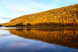 herfst, nationaal park Lemmenjoki