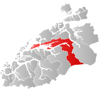 Kart som viser Molde kommune.