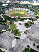 Zeltdach über dem Olympiapark und Stadion, München (1972)