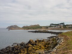 Vue de Run Pridou (partie sud de la plage de Trégastel)