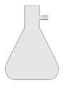 Büchner flask or sidearm flask—a thick-walled conical flask with a short hose-connection tube on the side of the neck.