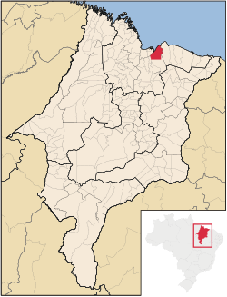 Localização de Icatu no Maranhão