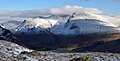 Scafell massif from Middle Fell.