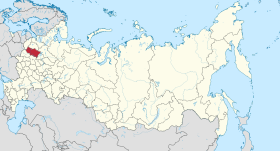 Localisation de Oblast de Tver