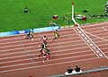 Image 18The 100 m final at the 2008 Summer Olympics (from Track and field)