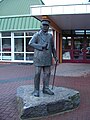 Die Statue des Ferdinand Graf von Zeppelin beim AERONAUTICUM in Nordholz