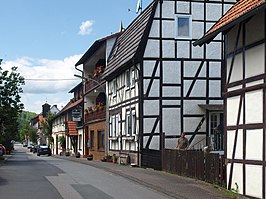 De dorpstraat van Gewissenruh