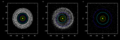 Image 16Simulation showing outer planets and Kuiper belt: a) Before Jupiter/Saturn 2:1 resonance b) Scattering of Kuiper belt objects into the Solar System after the orbital shift of Neptune c) After ejection of Kuiper belt bodies by Jupiter   Orbit of Jupiter   Orbit of Saturn   Orbit of Uranus   Orbit of Neptune (from Formation and evolution of the Solar System)