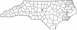 Location of Siler City, North Carolina