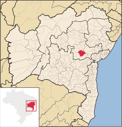 Itaberaba – Mappa