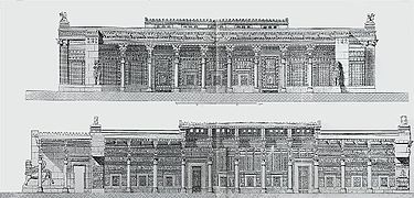 The design of the Throne Hall, Persepolis