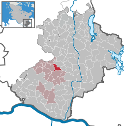 Läget för kommunen Fuhlenhagen i Kreis Herzogtum Lauenburg