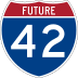 Future Interstate 42 marker