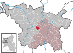 Läget för Kirchweiler i Landkreis Vulkaneifel