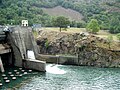 Le site du plan d'Arrem aujourd'hui, à proximité du Pont du Roi,avec le lac de barrage EDF sur la Garonne