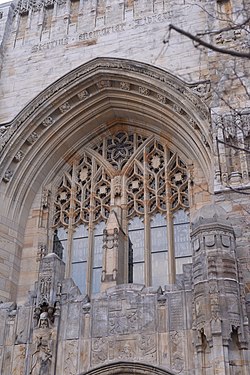 Rene Paul Chamberlain's work graces the Sterling Memorial Library at Yale.