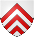 Blason de la famille de Bassompierre : D'argent à trois chevrons de gueules.