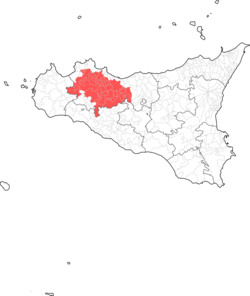 Entroterra palermitano - Localizzazione