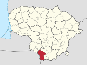 Localisation de Municipalité du district de Lazdijai