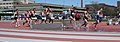 Image 29Men traversing the water jump in a steeplechase competition (from Track and field)