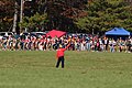 Image 15The start of a typical cross country race, as an official fires a gun to signal the start (from Cross country running)