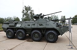 БТР-82А, виставлений на конкурсі «Танковий біатлон-2014»