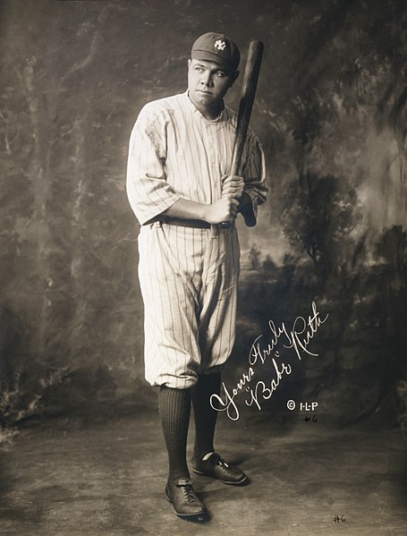 Baseball player Babe Ruth, the subject of another featured article.