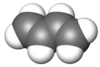 Space-filling model of 1,3-butadiene