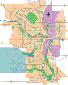 Eau Claire is located in Calgary