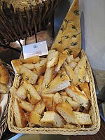 Slices of focaccia al rosmarino