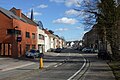 Peuthystraat bij het binnenkomen van het centrum van Huldenberg