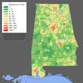 Image 5Alabama's population density, 2010 (from Alabama)