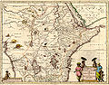 Représentation de l'Afrique centrale en 1690